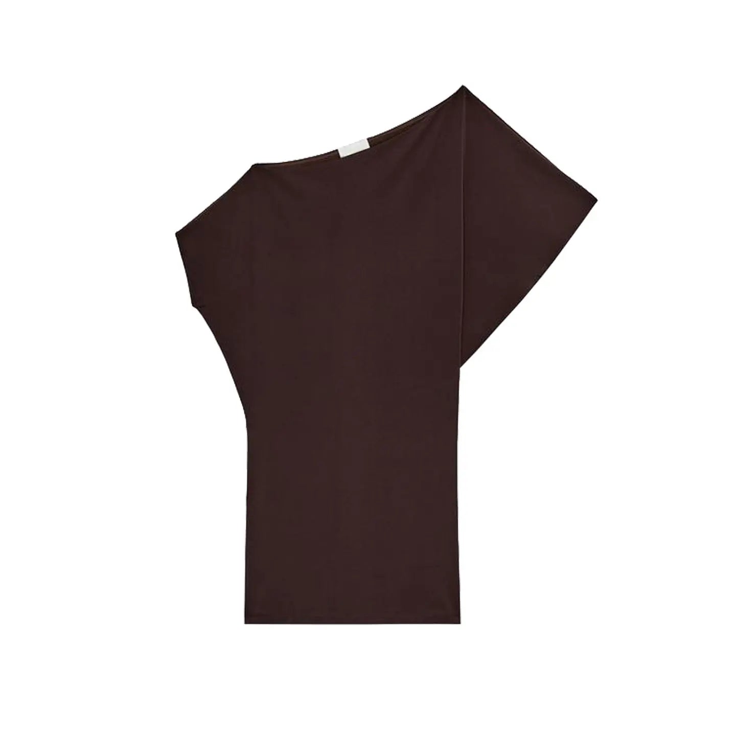 Others French Style Batwing Sleeve Dress With Asymmetrical Hem