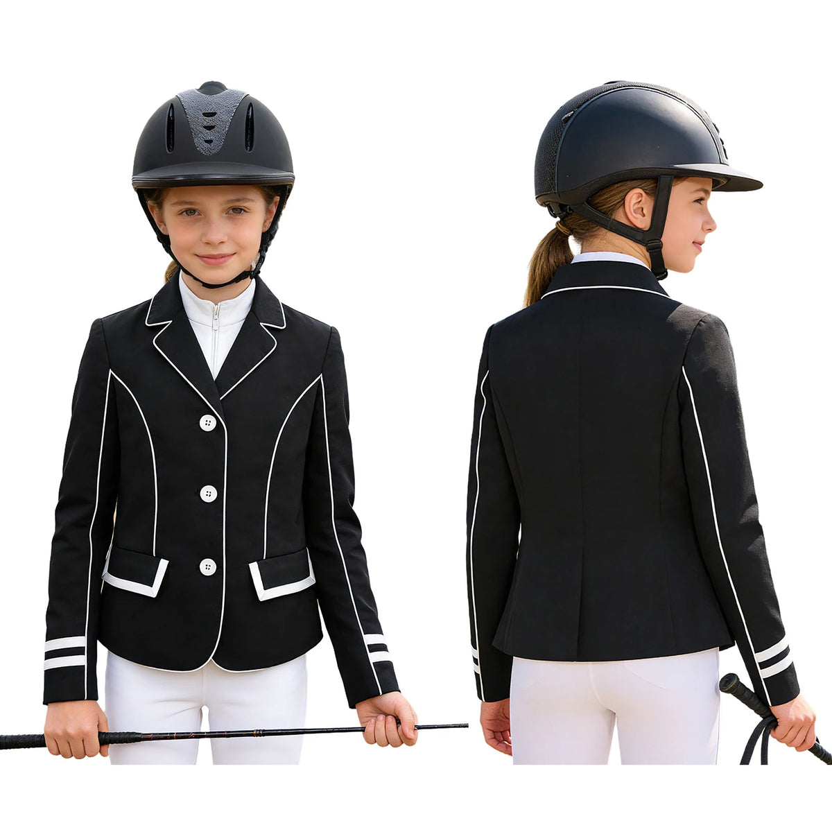Freebily Girls Equestrian Riding Breeches Non Slip Horse Riding Leggings