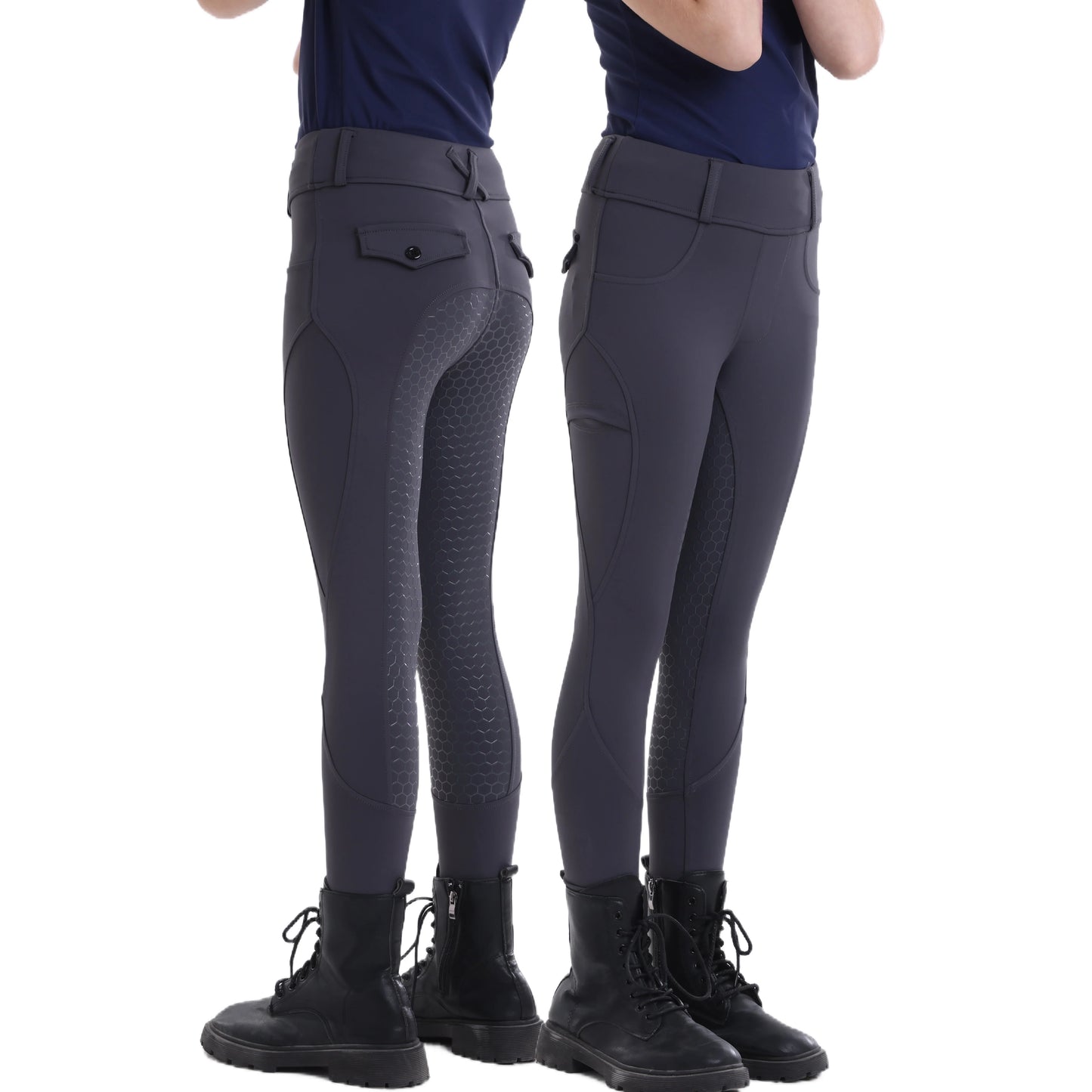 UURUUCN Summer Girls Equestrian Riding Pants Full Silicone