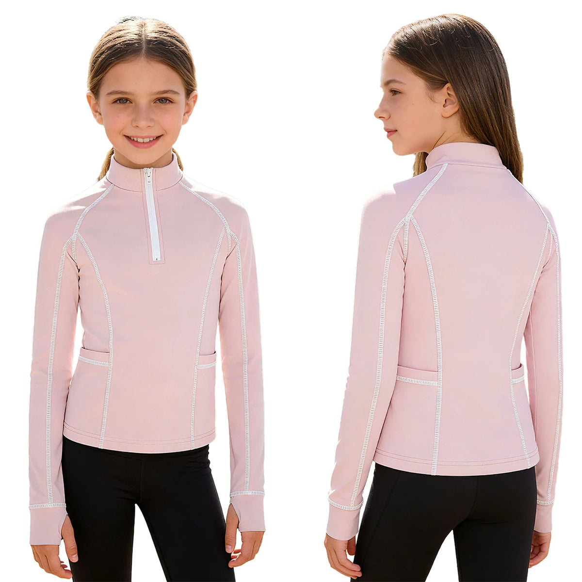 Freebily Girls Equestrian Riding Breeches Non Slip Horse Riding Leggings