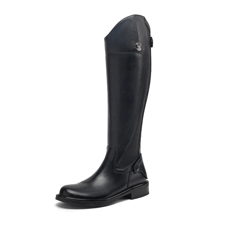 CN Sichuan Womens Equestrian Knee High Riding Boots Non Slip
