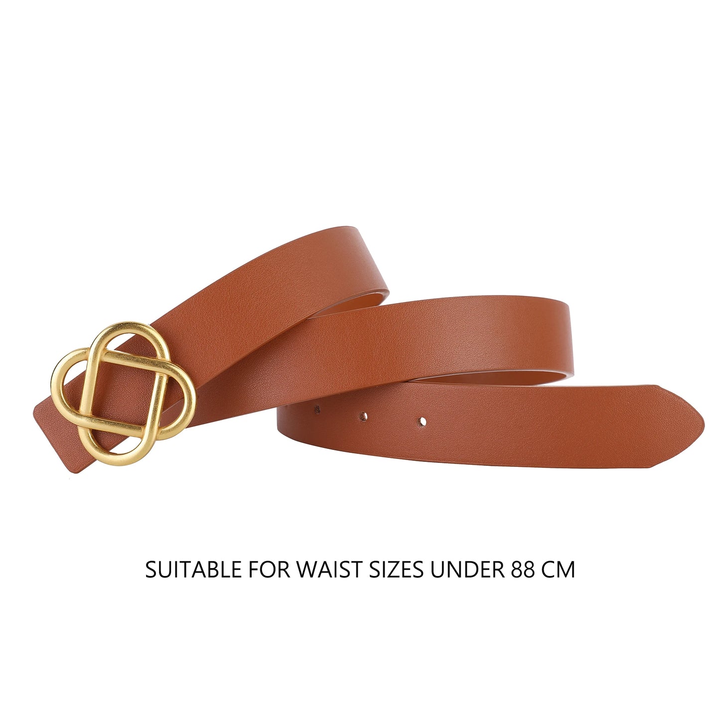 Suede Cowhide Belt For Women Vintage Style Retro Buckle