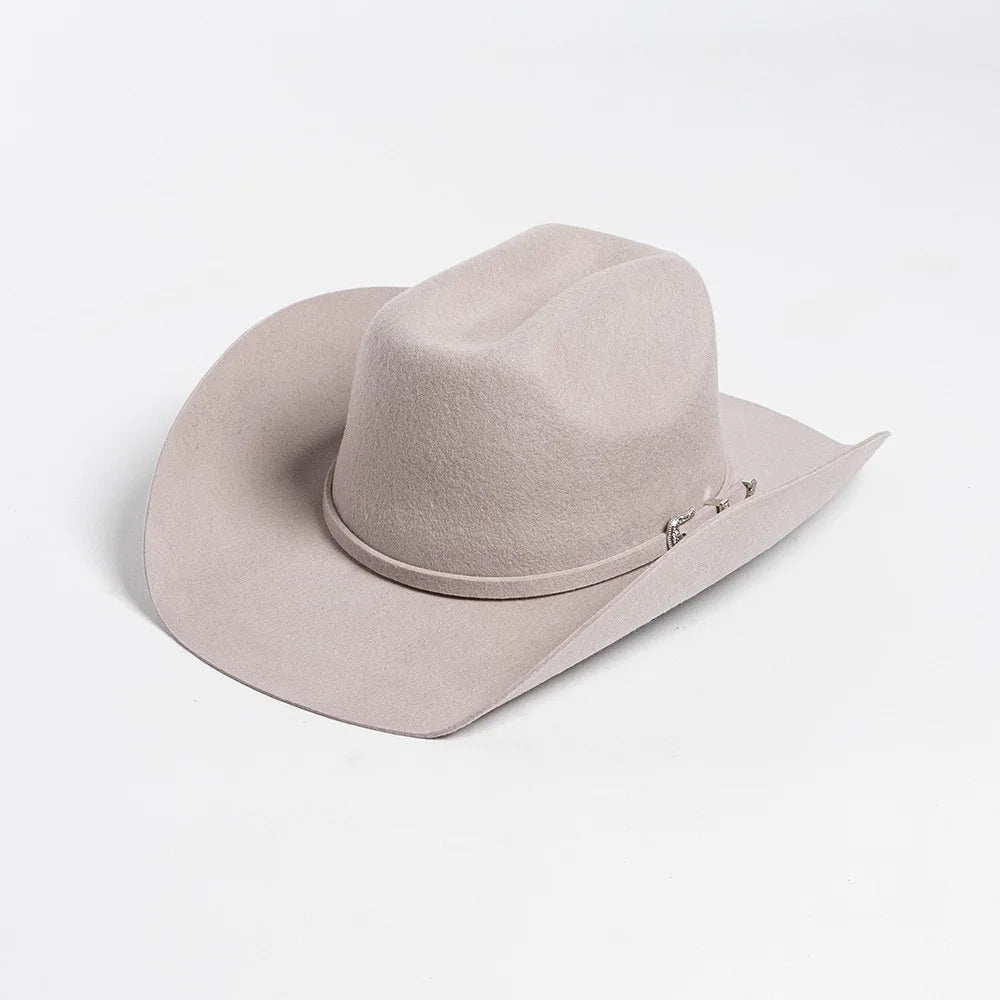USPOP 100 Wool Felt Cowboy Hat Belt Buckle Wide Brim