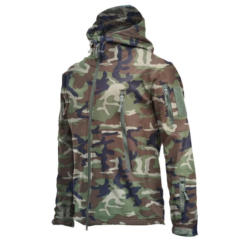 Unisex Outdoor Waterproof Softshell Jacket Polartec Windproof Rainproof