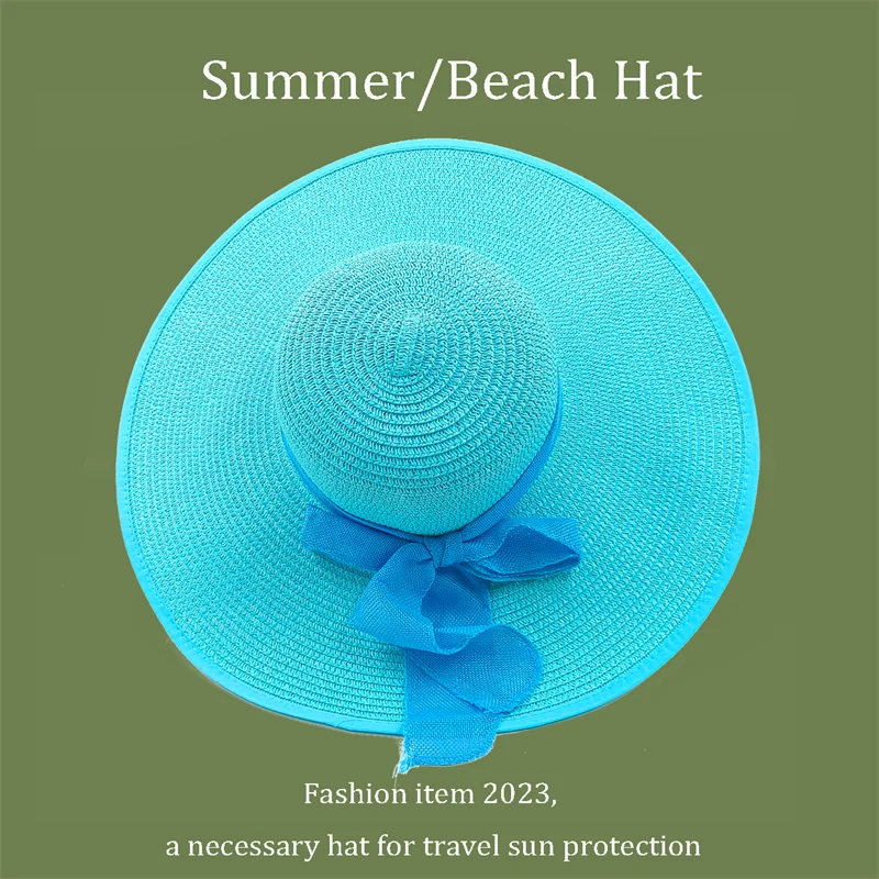 TrancyfineCN Unisex Straw Fedora Hat Travel Beach Sun Hat