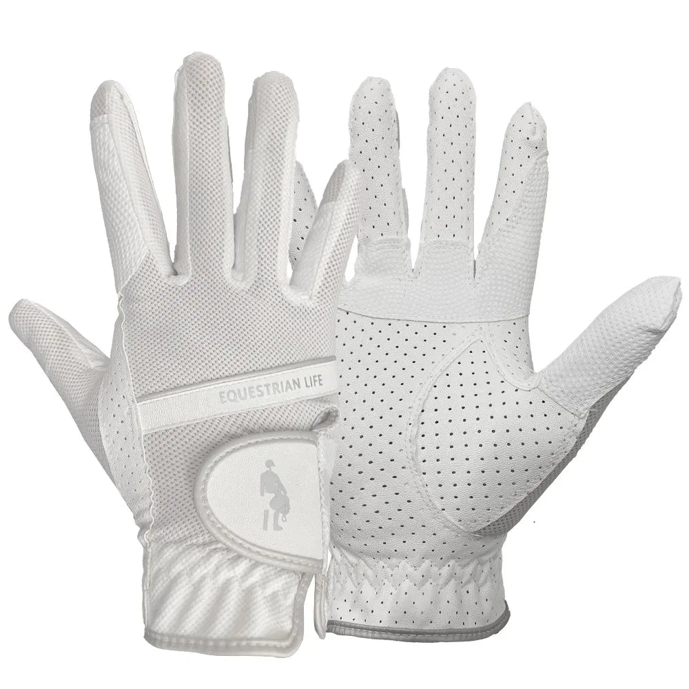Equestrian Sports Gloves, Elastic Mesh Gloves, Non-Slip, Breathable, Wear-Resistant Riding Gloves, Rider Equipment