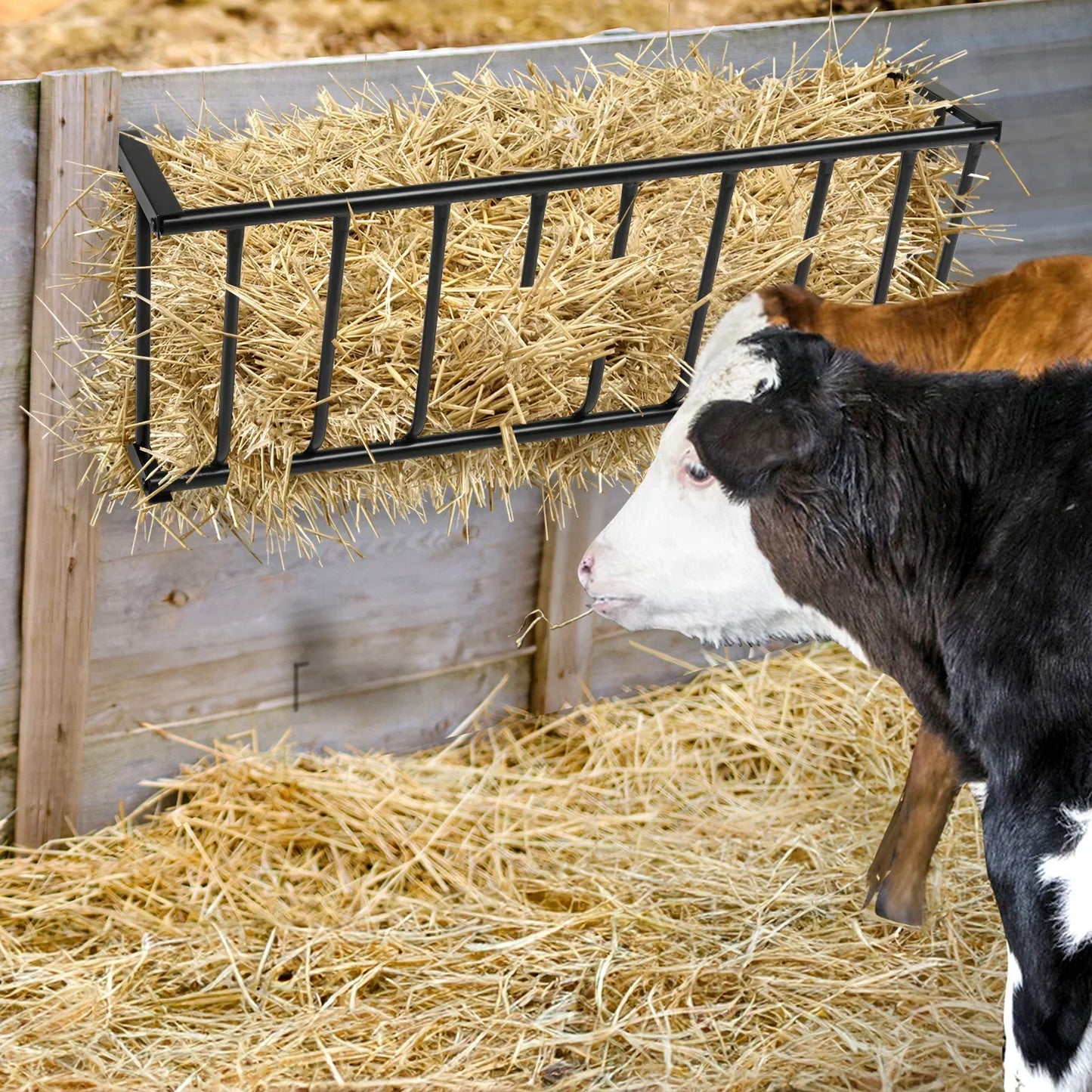 Heavy Duty Steel Hay Feeder Rack For Horses And Goats