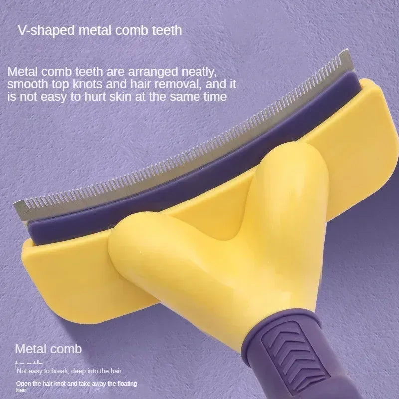 Pet Hair Remover Knotting Comb For Dogs And Cats Grooming Brush