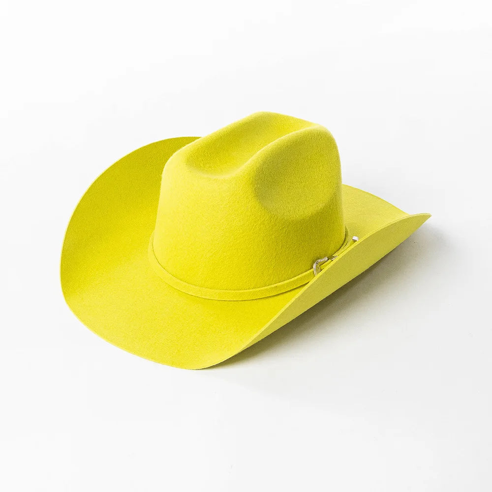 USPOP 100 Wool Felt Cowboy Hat Belt Buckle Wide Brim