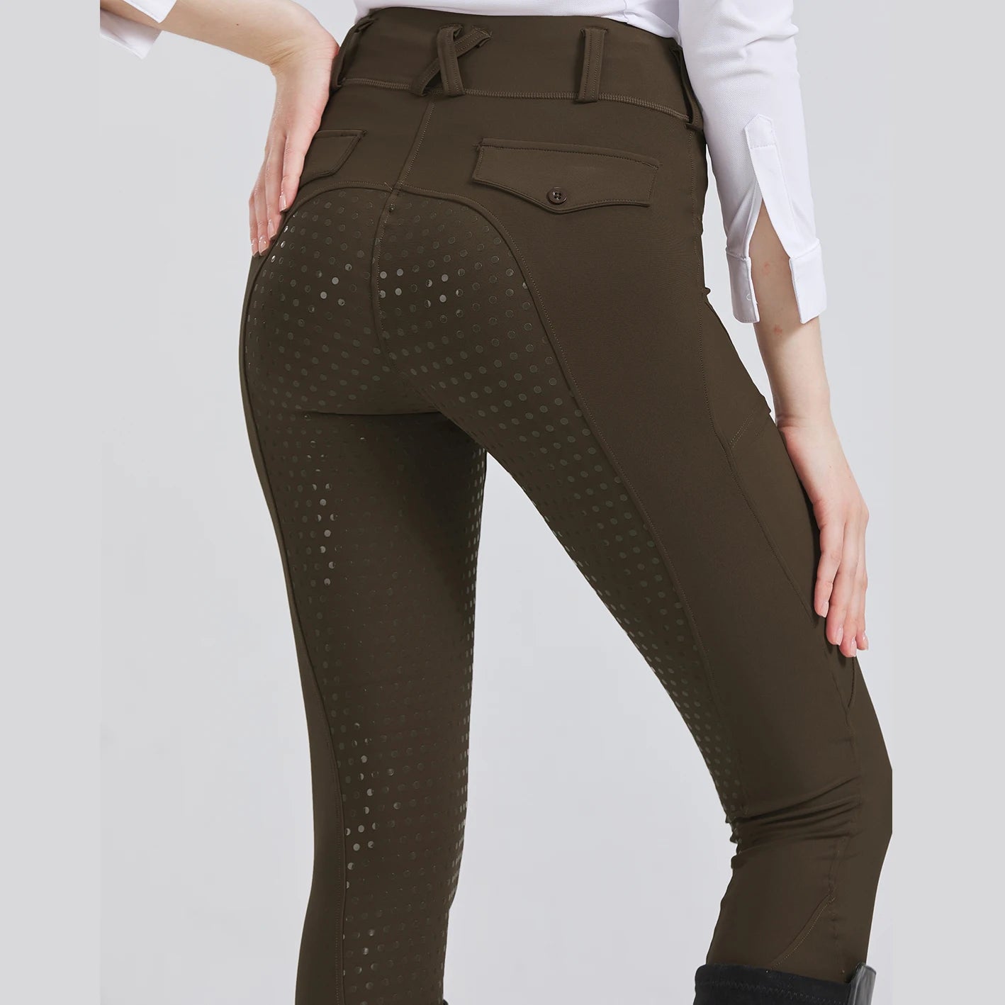 UURUUCN Women Equestrian Silicone Anti Slip Riding Pants