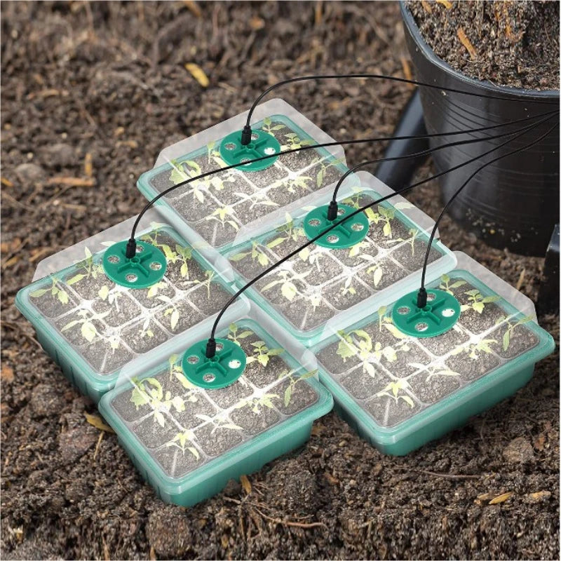 5 Pack Full Spectrum LED Grow Light With Seedling Tray