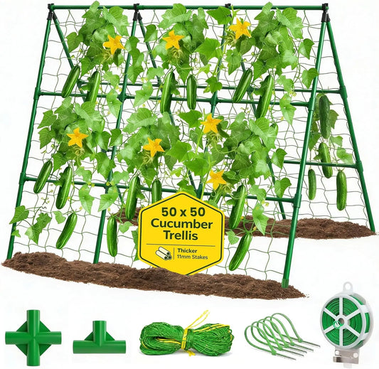 A-Frame Garden Trellis For Climbing Plants Easy Assembly Durable Steel