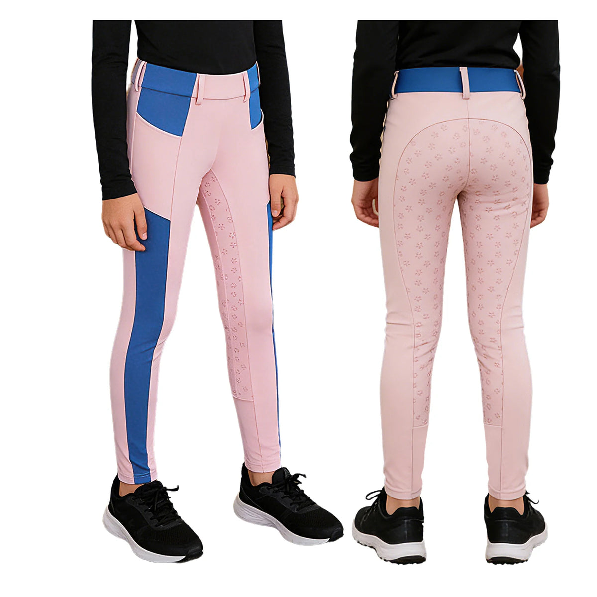 Freebily Girls Equestrian Riding Breeches Non Slip Horse Riding Leggings
