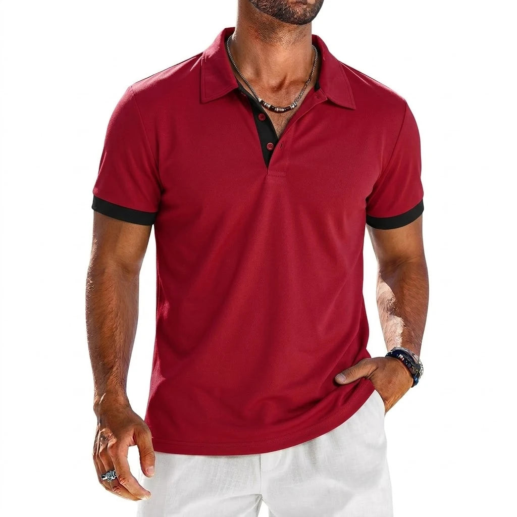 Animal Game Mens Summer Polo Shirt Short Sleeve Breathable