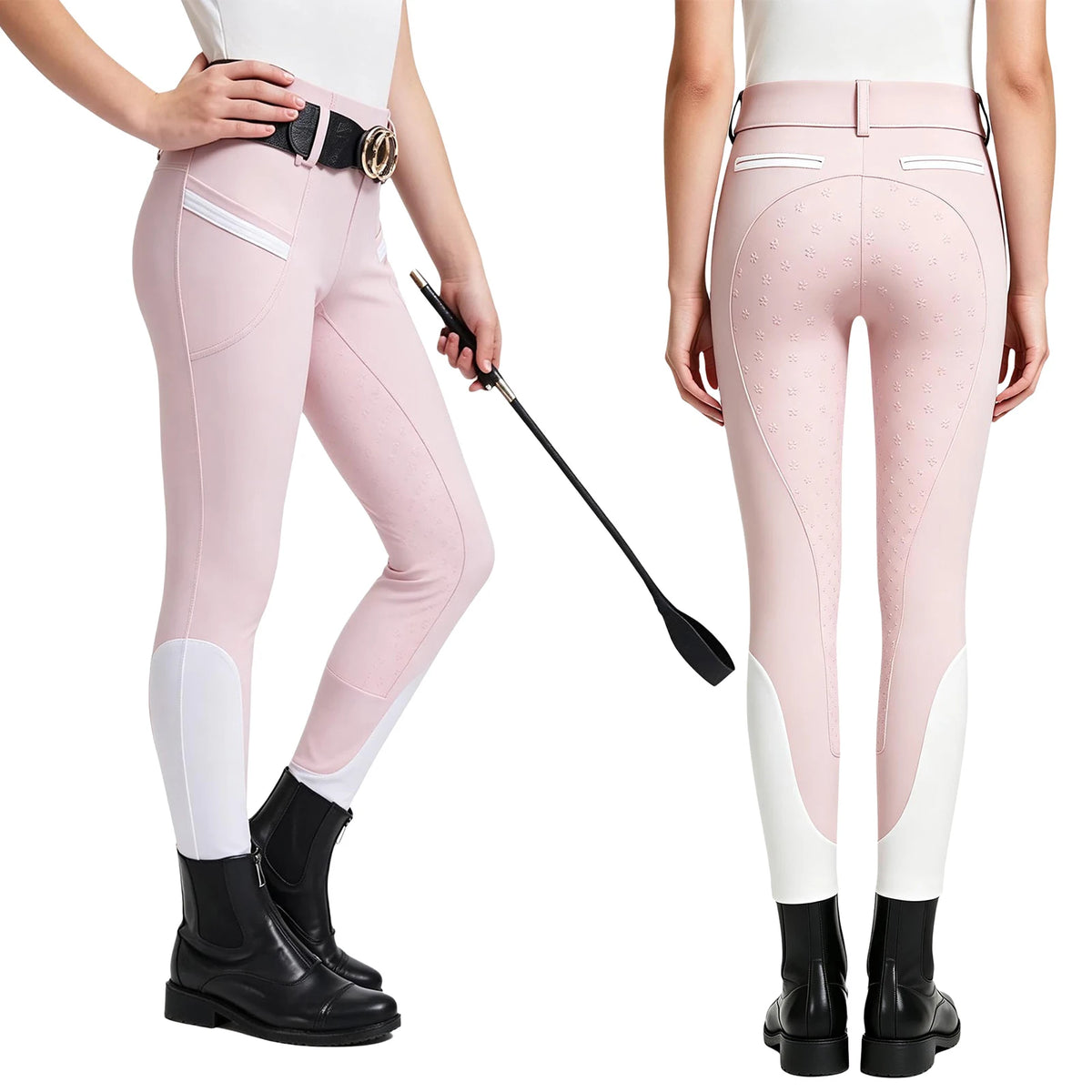 Freebily Girls Equestrian Riding Breeches Non Slip Horse Riding Leggings