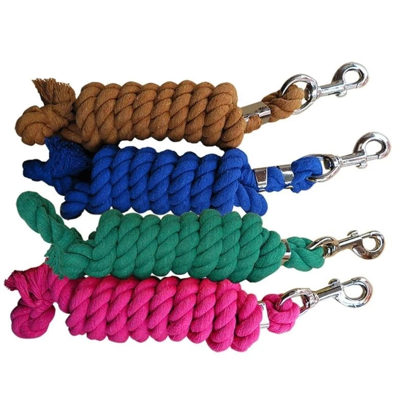Horse Leading Rope Heavy Duty Cotton Equestrian Lead Rope