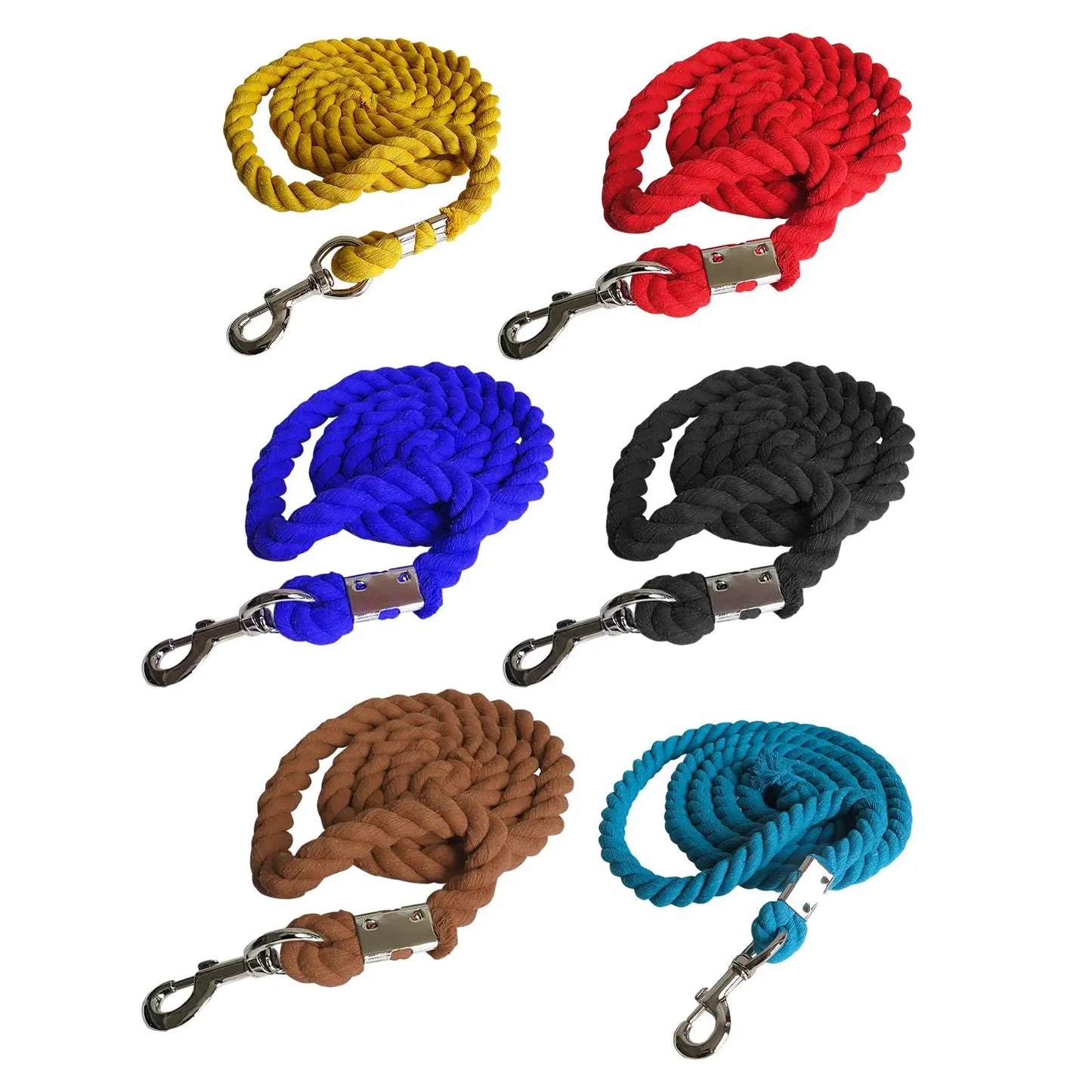 Tooyful Horse Lead Rope Durable Handmade Soft Bolt Snap Swivel