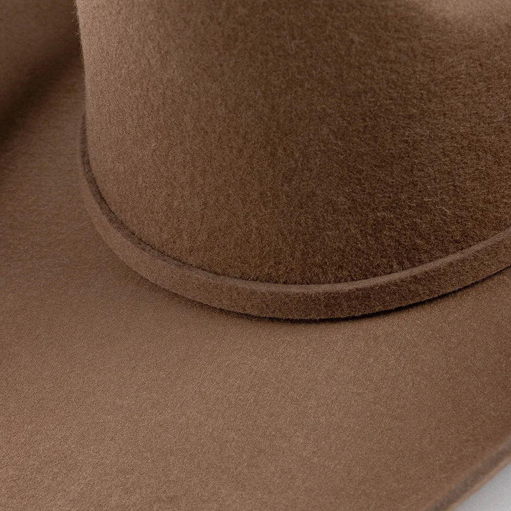USPOP 100 Wool Felt Cowboy Hat Belt Buckle Wide Brim