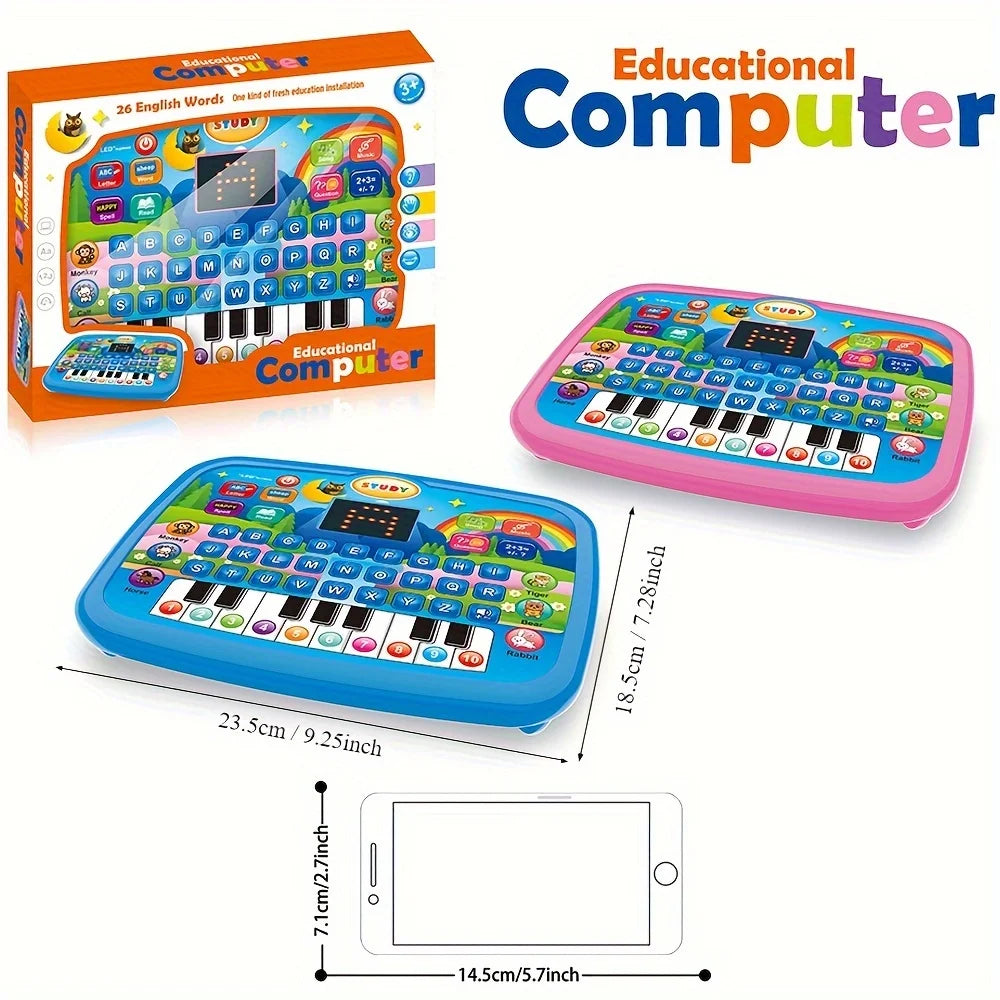 Kids Educational Learning Machine English Math Music Animal Piano Toy
