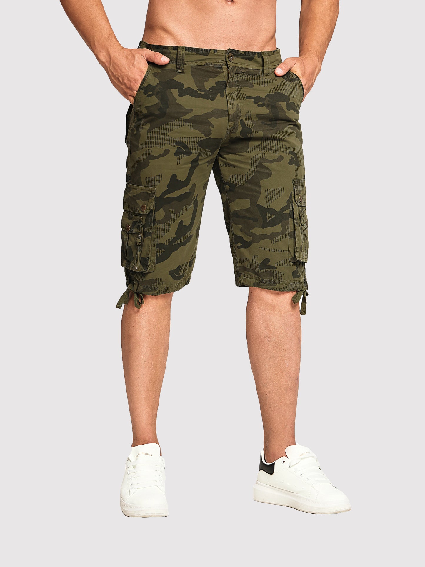 Men's Summer Workwear Shorts Regular Fit Cotton Casual