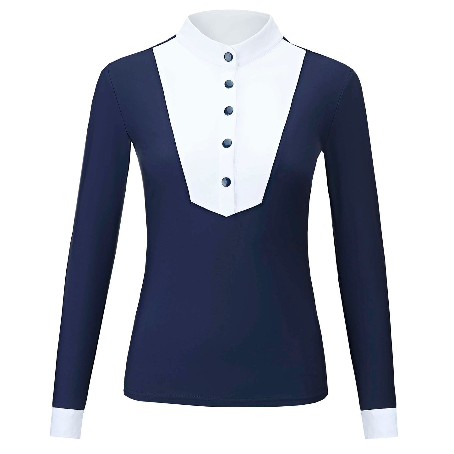 UURUU Women Equestrian Long Sleeve Polo Shirt Slim Fit
