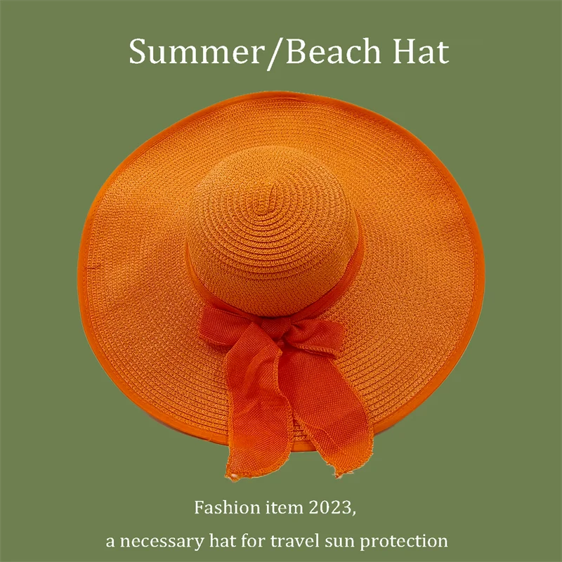 TrancyfineCN Unisex Straw Fedora Hat Travel Beach Sun Hat