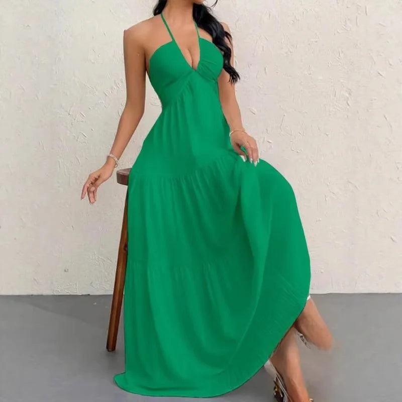 Others Women's Strapless Summer Dress Polyester Sleeveless Citywalk