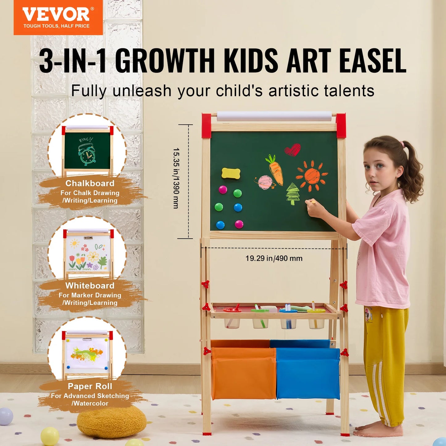 SucceBuy Magnetic Drawing Board For Kids WordPad Educational Toy