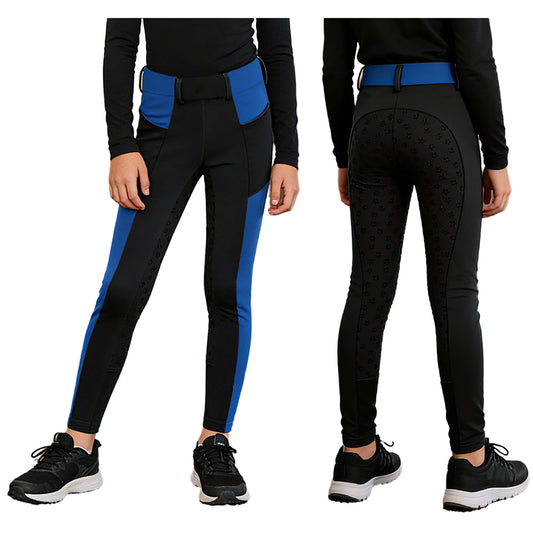 Freebily Girls Equestrian Riding Breeches Non Slip Horse Riding Leggings