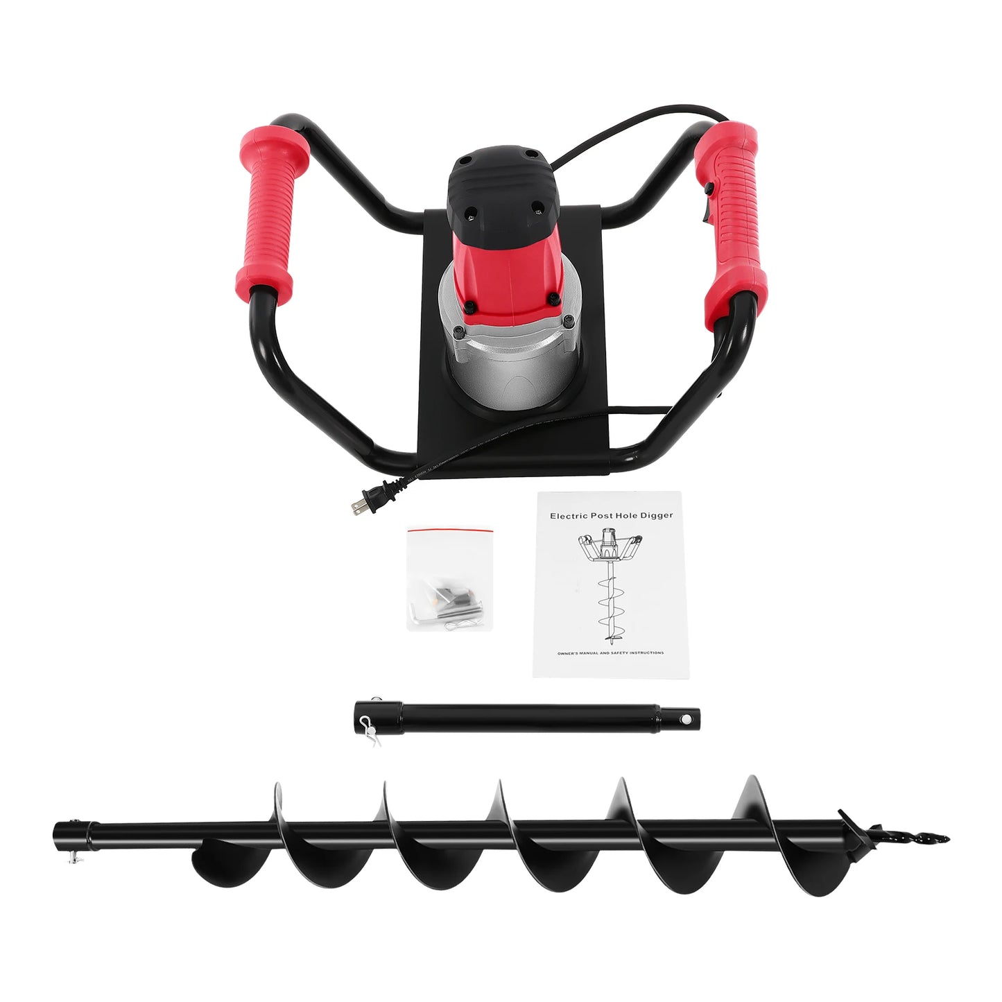 CNCEST 1500W Electric Post Hole Digger For Garden