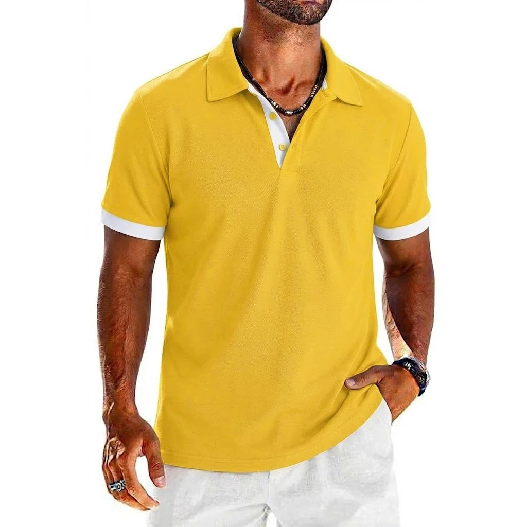 Animal Game Mens Summer Polo Shirt Short Sleeve Breathable