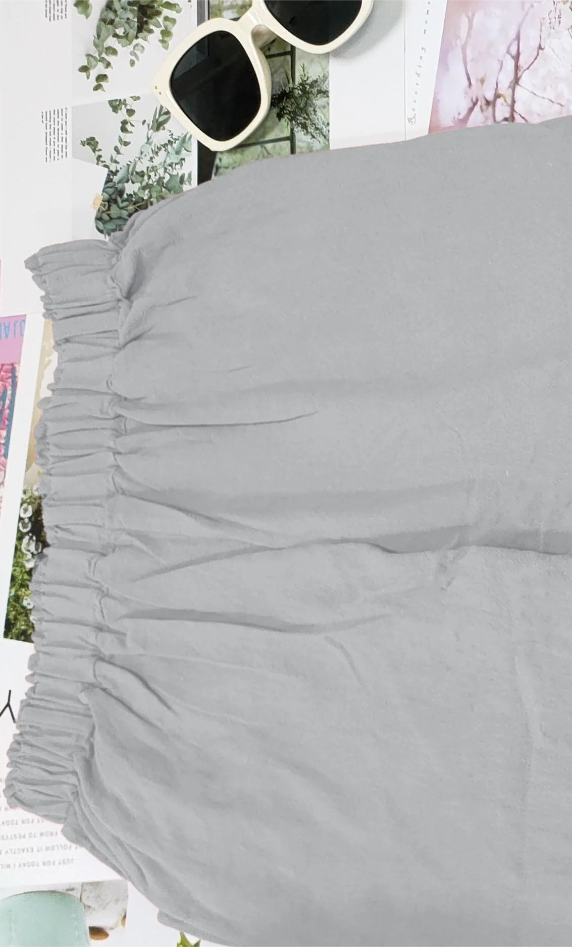 Guangdong Choice Cotton Linen Cropped Pants For Women, Casual Straight