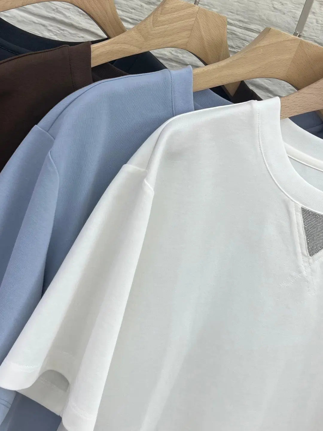 Horse cotton short sleeved T-shirt women's round neck versatile temperament elegant and clear slimming loose top
