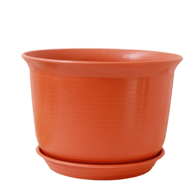 Eco-friendly Resin Nordic Style Plastic Flower Pots Large Size Succulent Plant Pots Indoor Outdoor Courtyard Simulation Ceramic