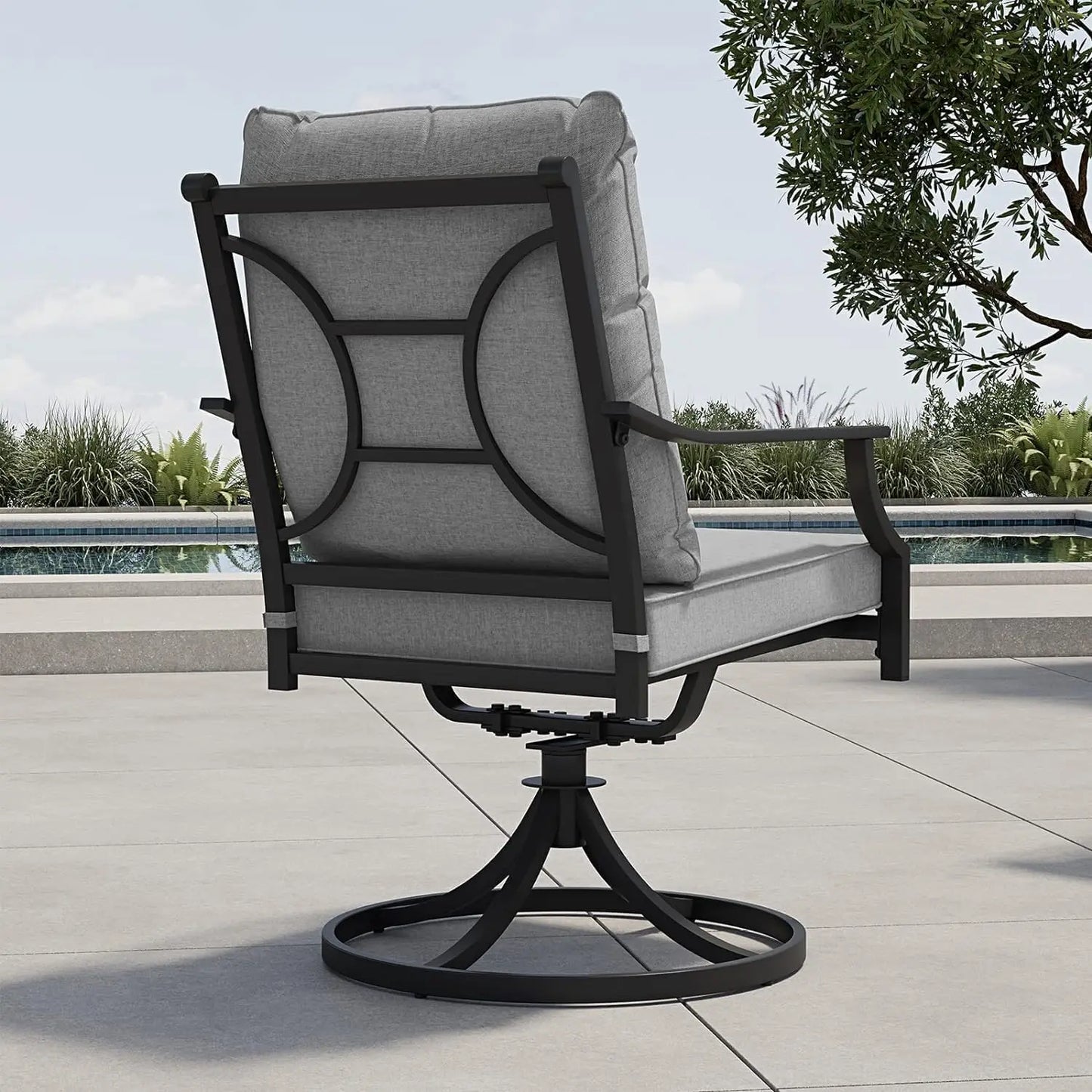 Grand Patio 7-Piece Outdoor Dining Set for Six Swivel Chairs