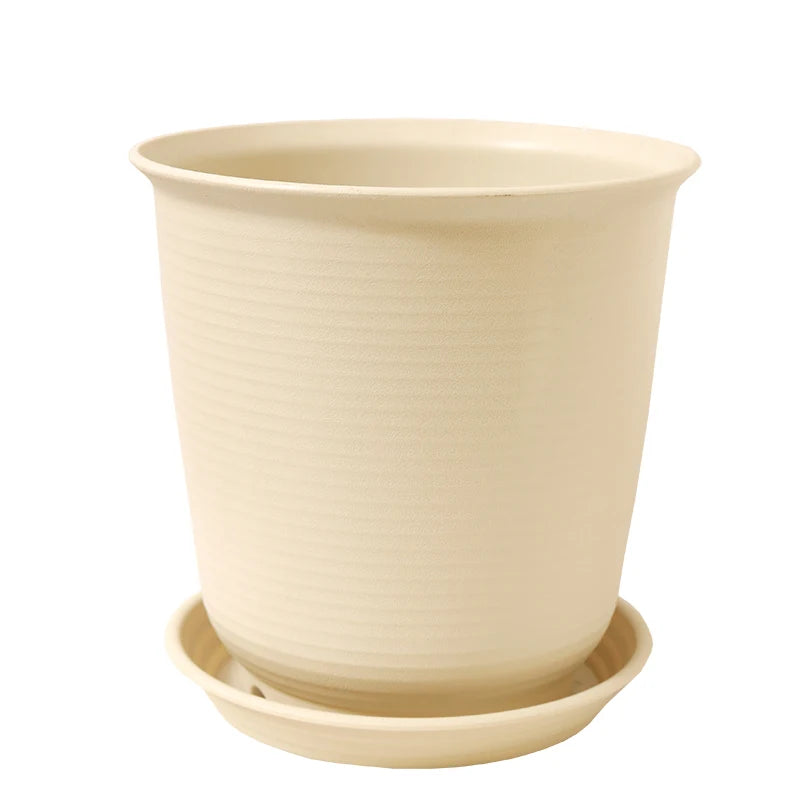 Eco-friendly Resin Nordic Style Plastic Flower Pots Large Size Succulent Plant Pots Indoor Outdoor Courtyard Simulation Ceramic