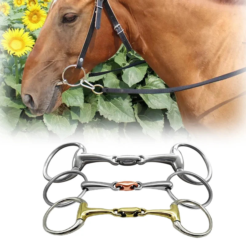 Stainless Steel Eggbutt Snaffle Bit For Horse Training