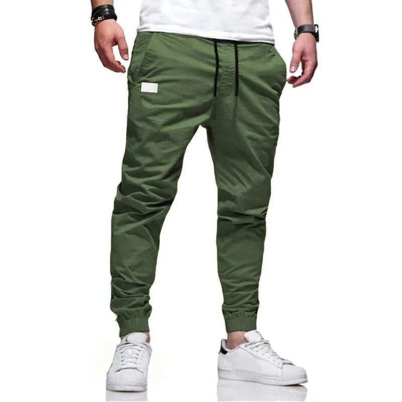 Men's Casual Sports Pants Jogger Cargo Sweatpants with Pockets