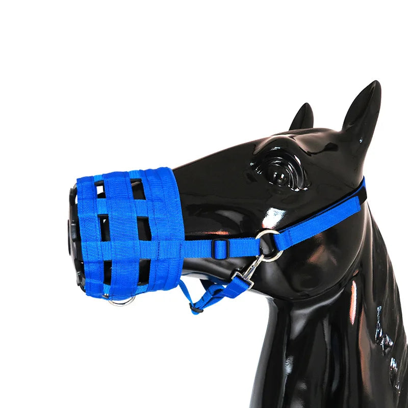Horse Mouth Cover Horse Bridle Anti-Bite Mouth Cover Mask Thickened Nylon Ribbon Equestrian Equipment
