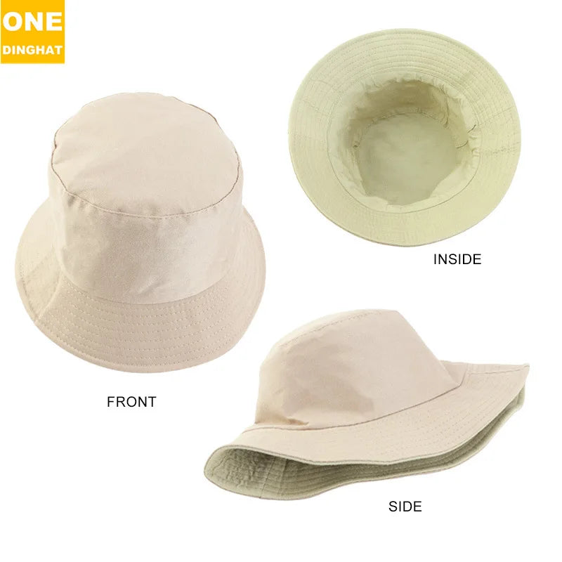 Unisex Foldable Bucket Hat Sun Protection Polyester Casual Outdoor