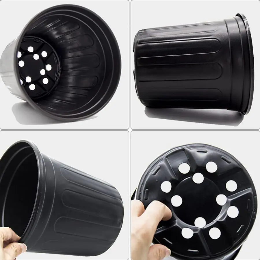 XMSJ Nursery Pots Plastic Plant Pots With Drainage Holes Succulents