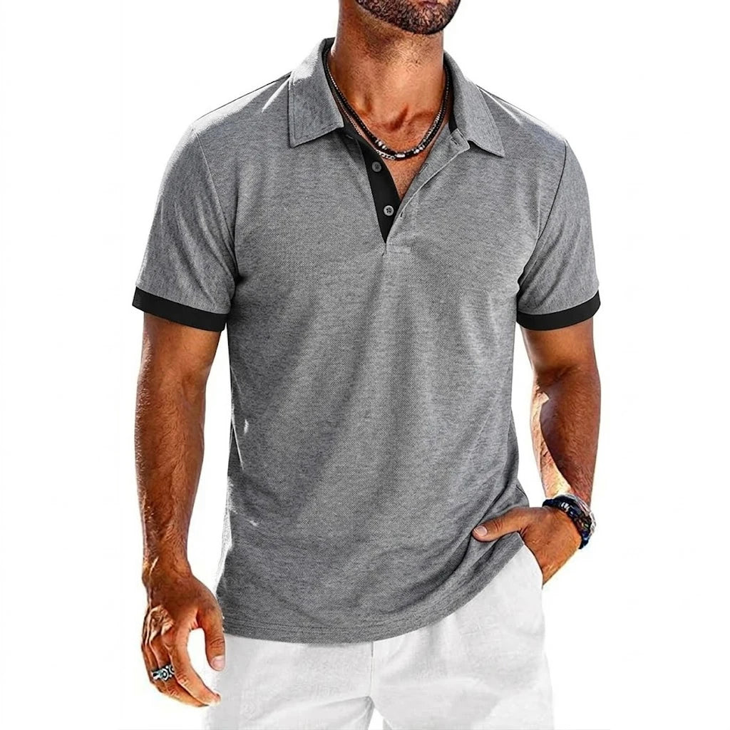 Animal Game Mens Summer Polo Shirt Short Sleeve Breathable