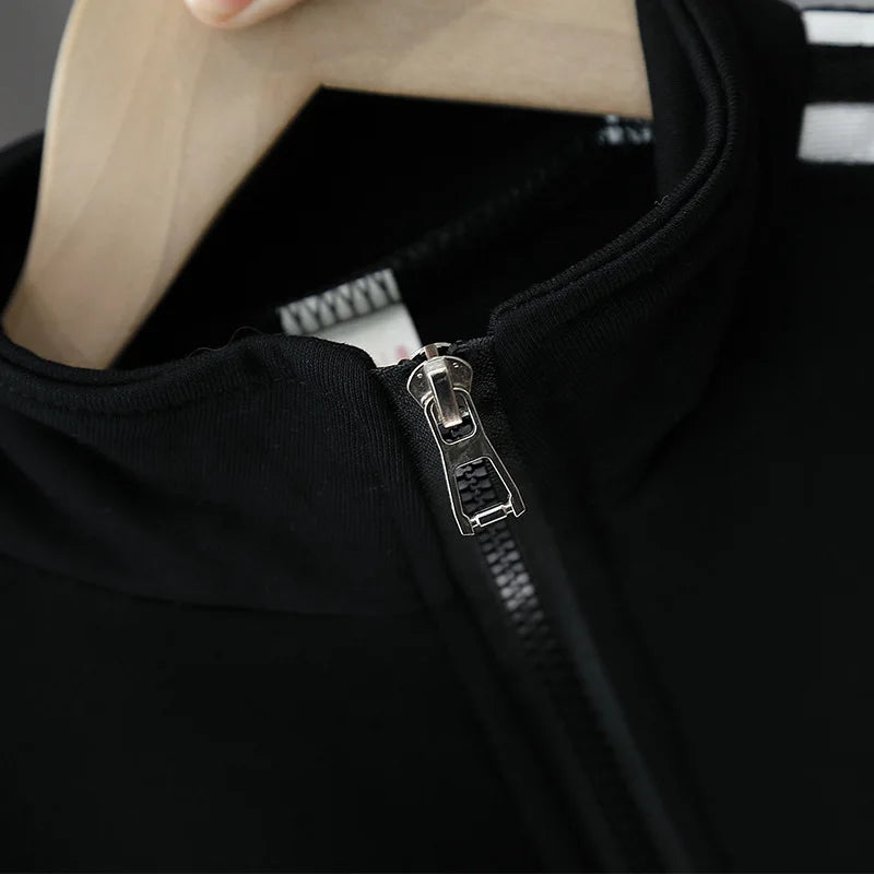 Kids Tracksuit Set Zipper Jacket And Pants Unisex Outfit