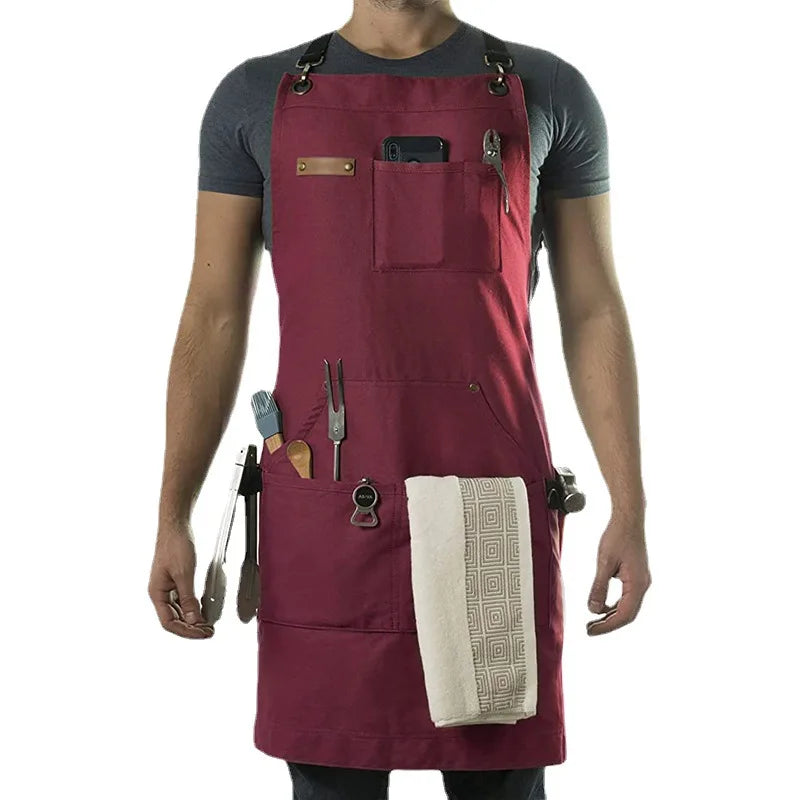 Jiangxi Choice Heavy Duty Canvas Apron With Tool Pockets