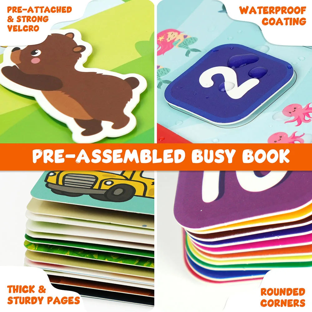 Busy Book for Toddlers and Preschool Learning Activities Autism Toys