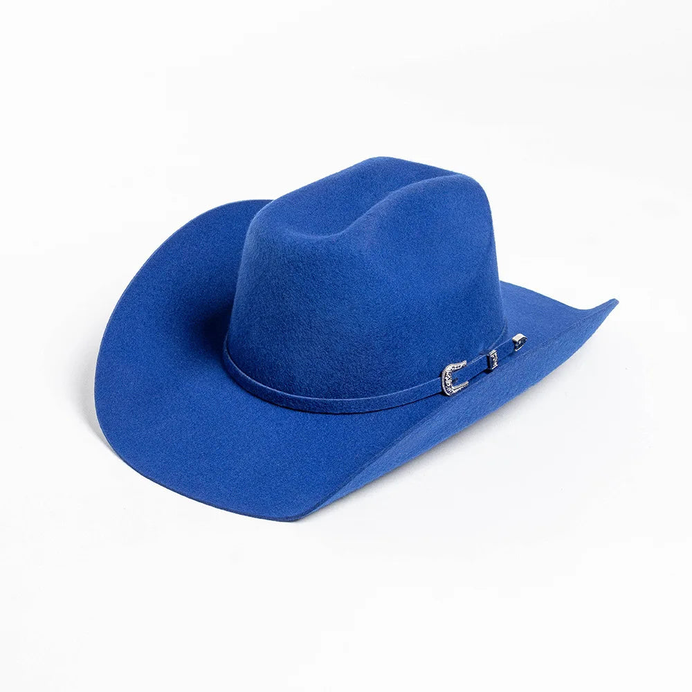 USPOP 100 Wool Felt Cowboy Hat Belt Buckle Wide Brim