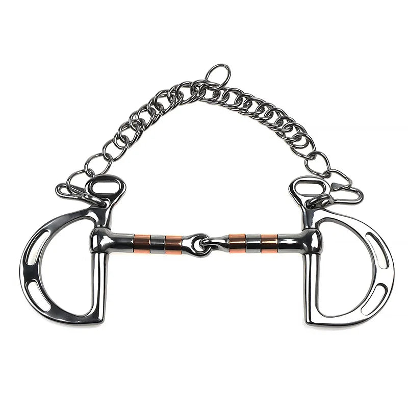 Horse Bit Stainless Steel Chain Horse Snaffle Bit Equestrian Harness Equipment Supplies