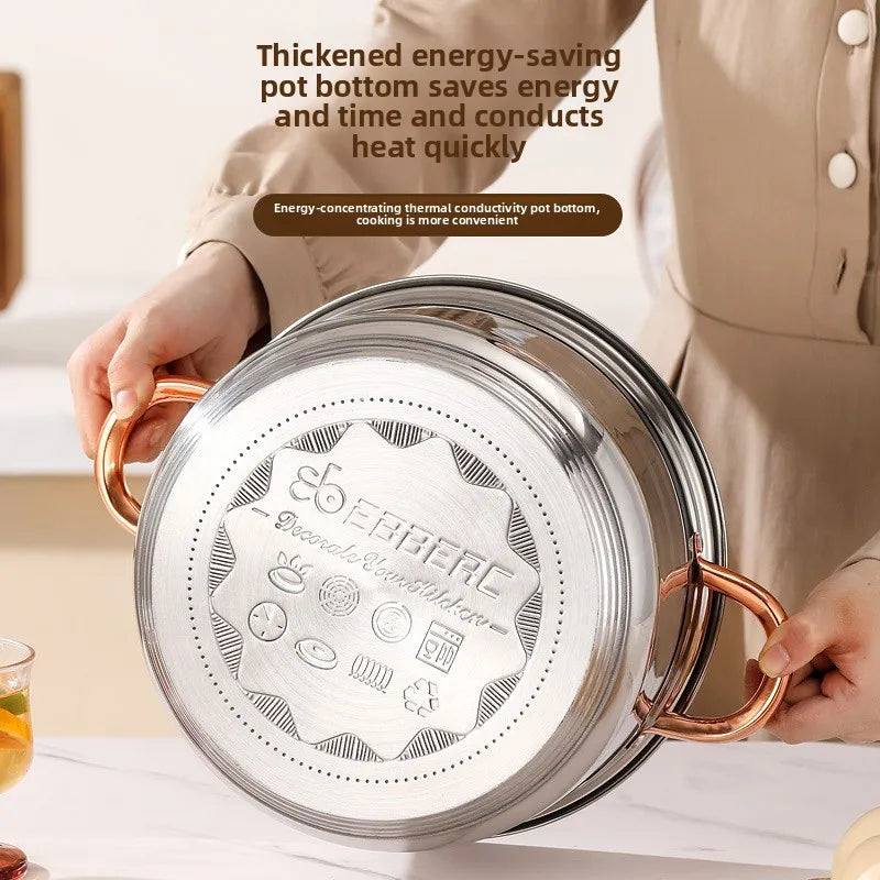 Stainless Steel Six Piece Milk Pot Set for Everyday Cooking