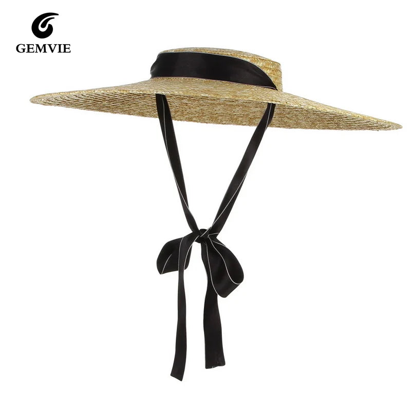 Gemvie Women Sun Hat Large Brim Straw Beach Vacation Hat