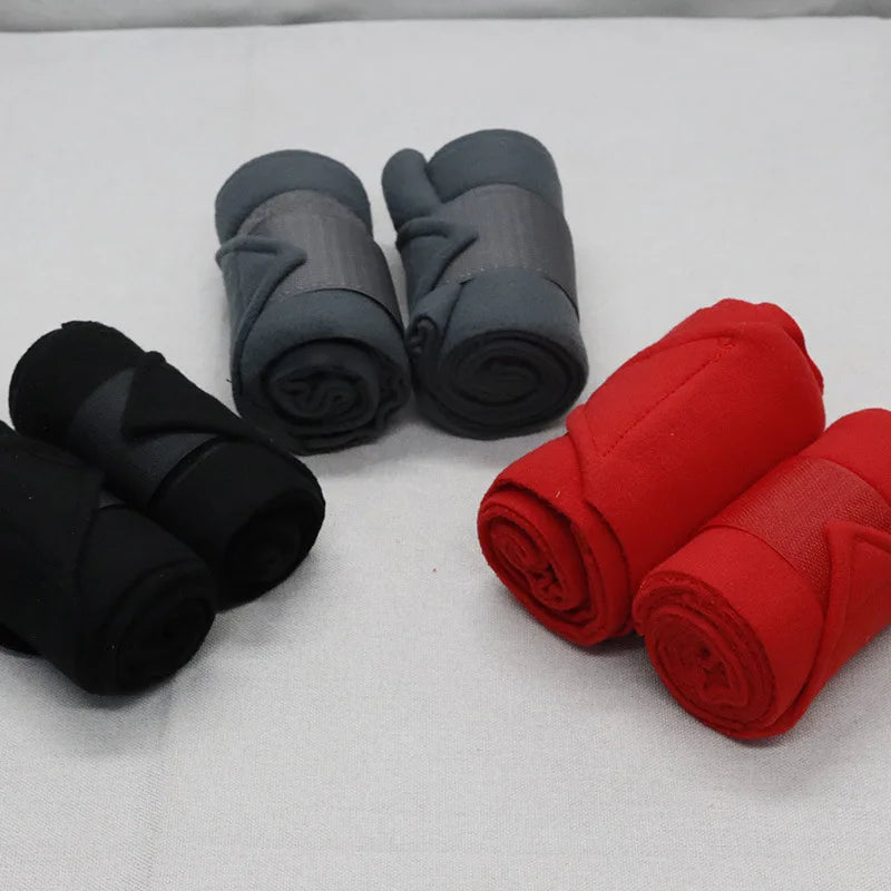 Polar Fleece Horse Leggings AntiBulging Tendon Protection For Equestrian Racing